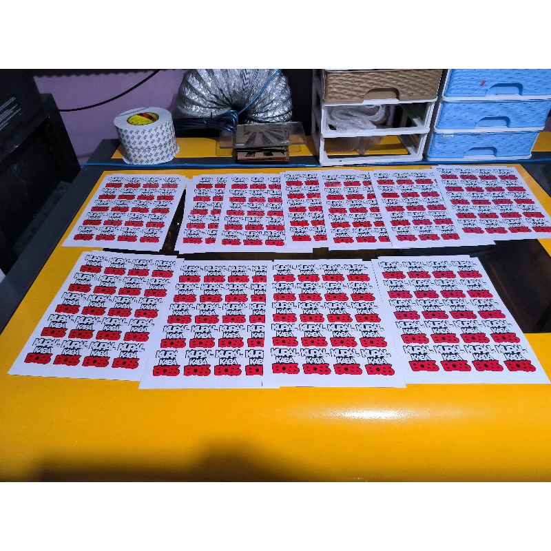 3pcs Kup_4l Kaba Boss Motorcycle Sticker for only 10 pesos | Shopee ...