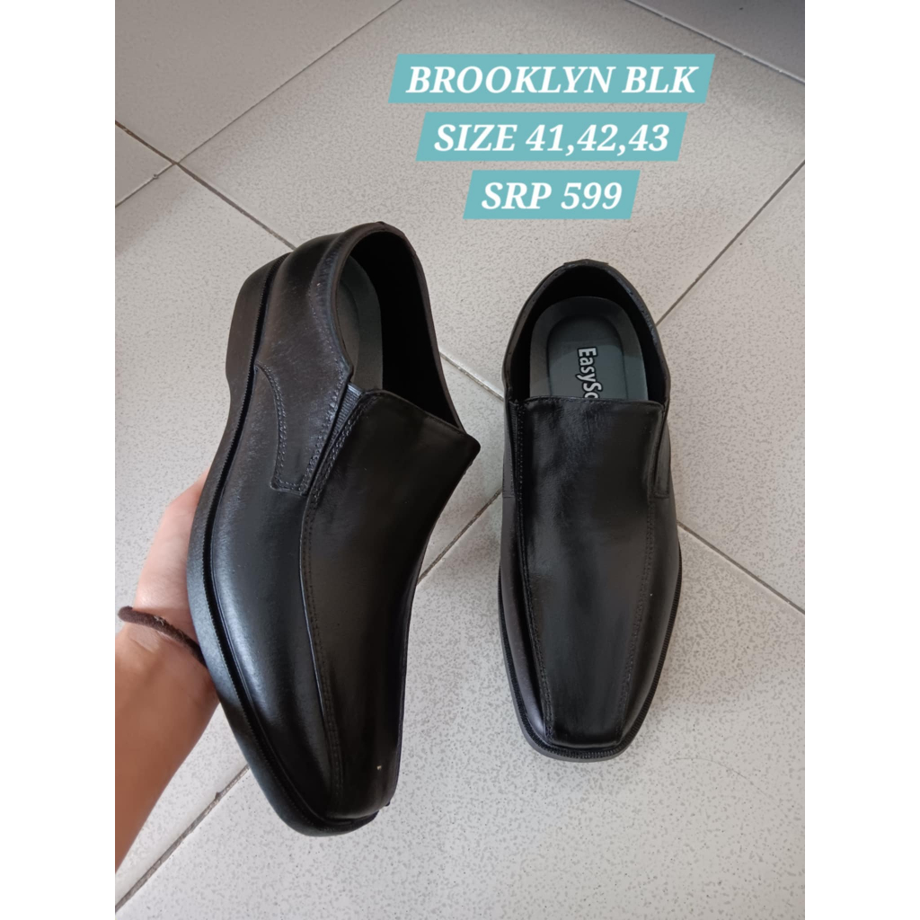 Authentic Easy Soft by World Balance Mens Black Shoes BROOKLYN EasySoft ...