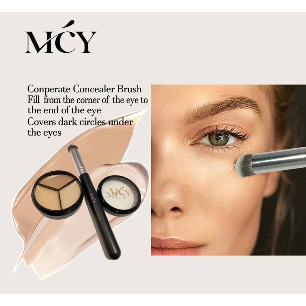 2in1 Tri-Color MCY Concealer Full Cover Cream Concealer Matte Smooth ...