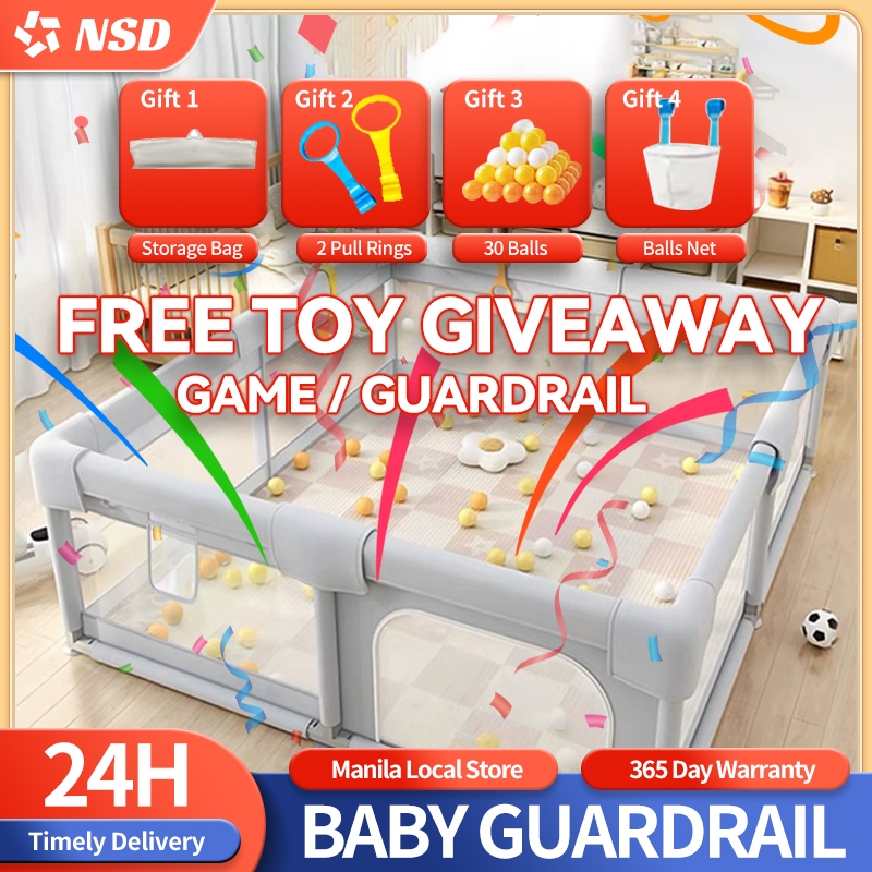 NSD Playpen For Baby Safety Play Fence Indoor With Stainless Steel Easy