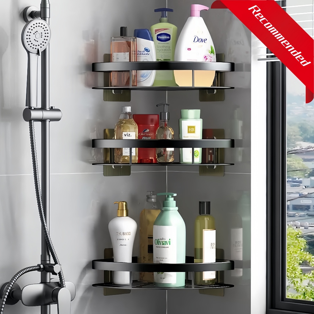 Bathroom organizer rack Toilet stainless Tissue Holder Shampoo Soap