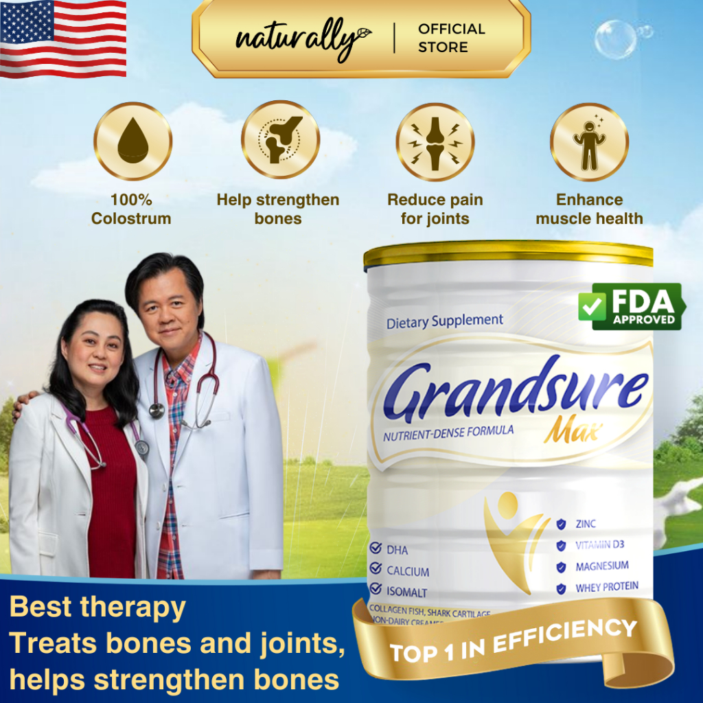 [LEGIT] Grandsure Max Colostrum Milk For Adult Nutrition support bone ...