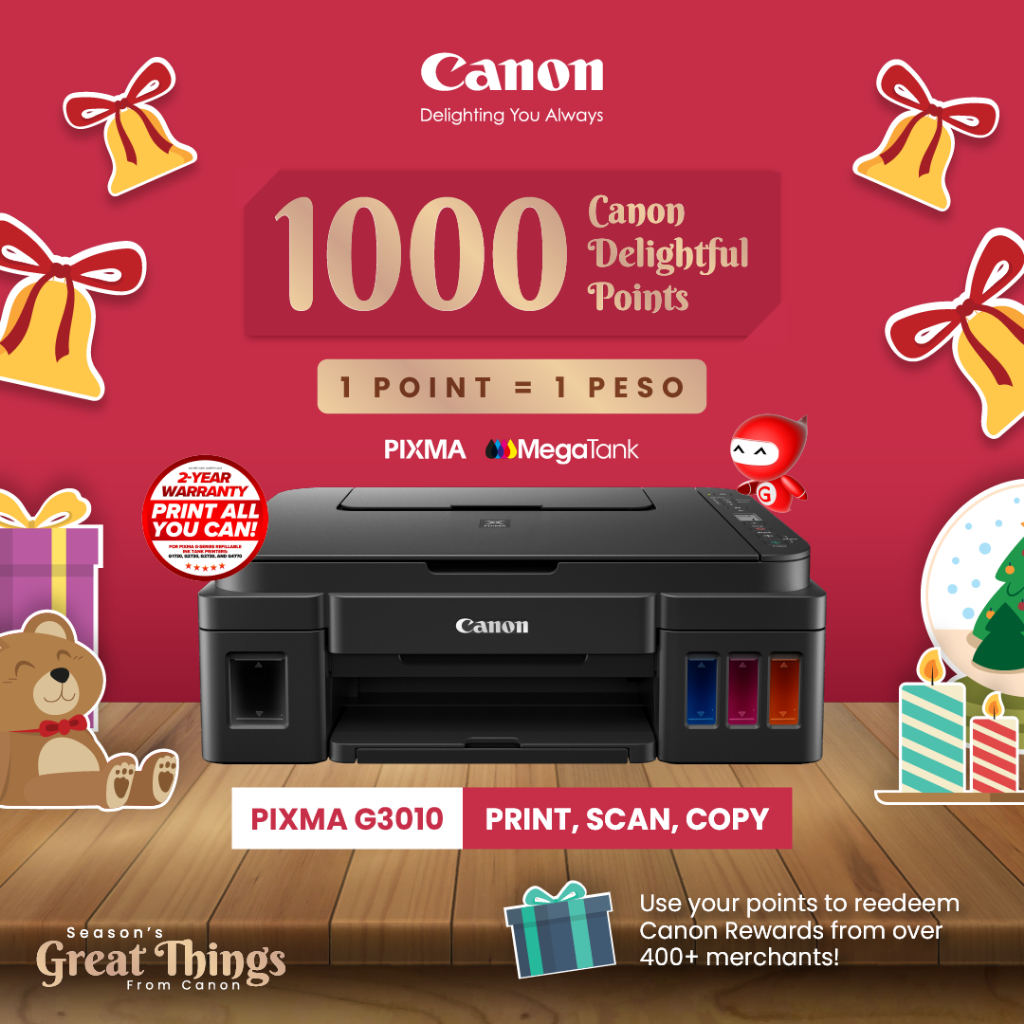 Canon G3010 Refillable Ink Tank System | Shopee Philippines