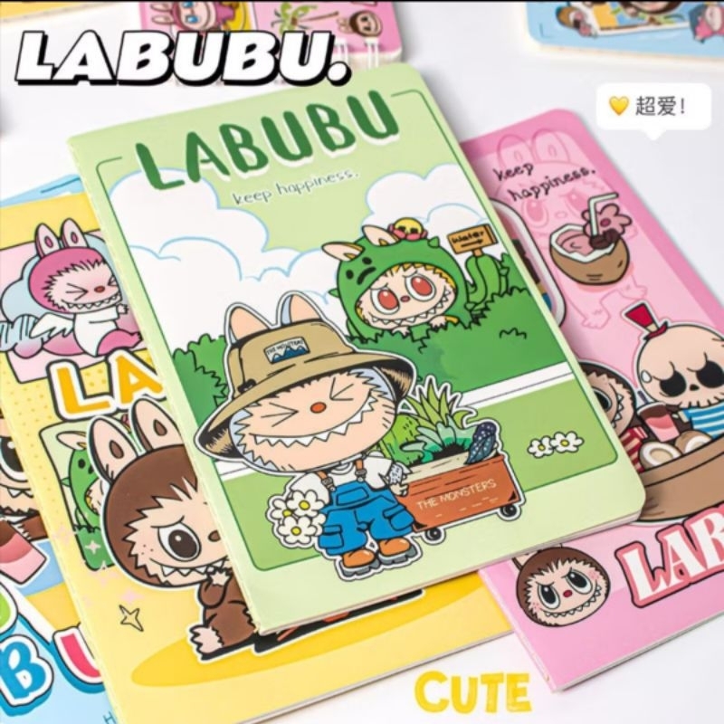 Quality LABUBU (15sheets) Notebook a5 Horizontal line | Shopee Philippines