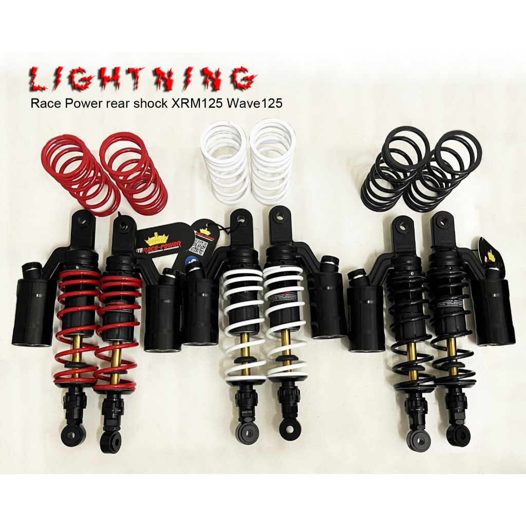 Race Power Rear Shock for XRM125 and Wave125 Motorcycles 320mm | Shopee ...