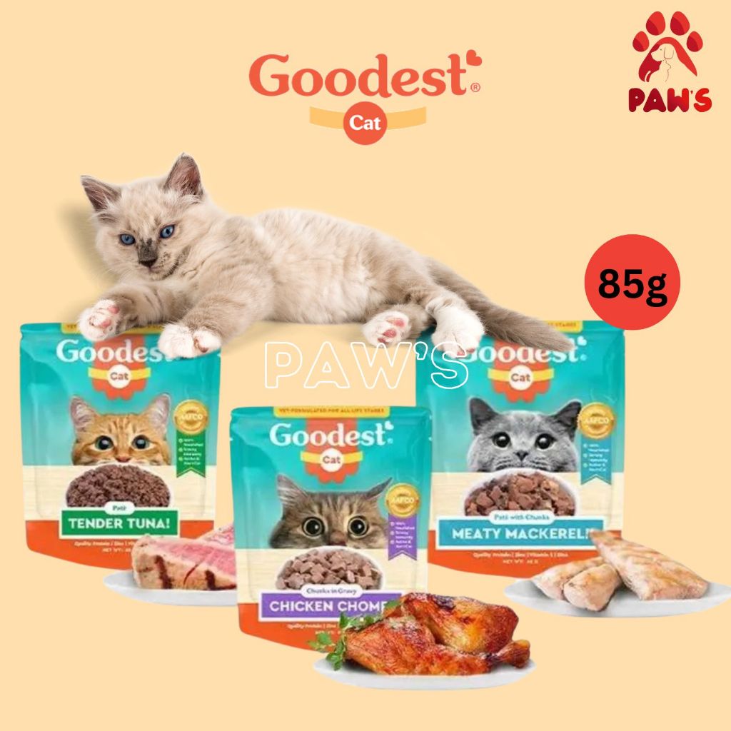 85g Goodest Cat Wet Food Pouch All Stages PAW'S Ph Shopee Philippines