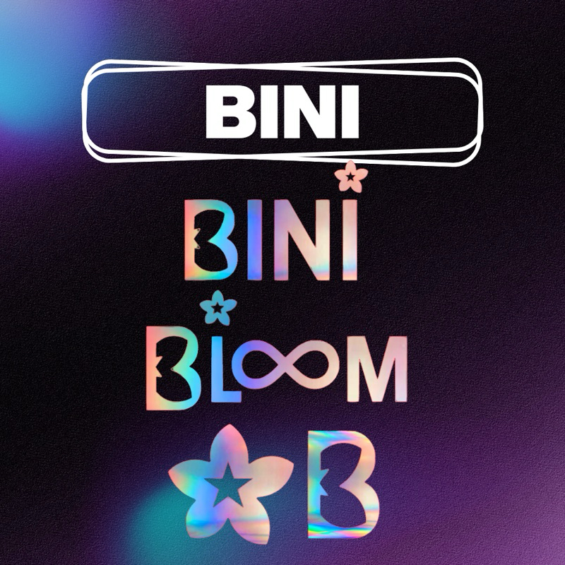 kraftitaph BINI Bloom | Waterproof Holographic Decal Sticker | Car ...