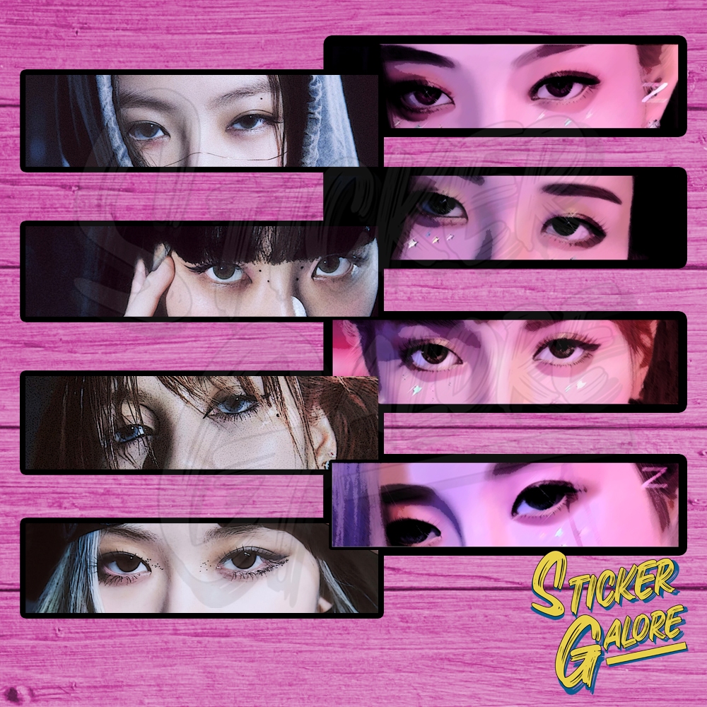 BLACKPINK EYE SLAP STICKERS (WATERPROOF SCRATCH PROOF VINYL LAMINATED ...