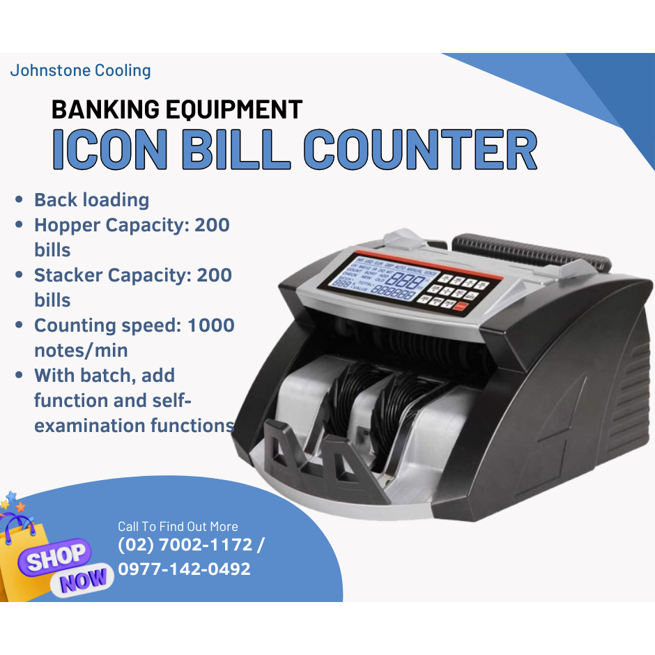 ICON Bill Counter with UV Detector Money Machine, Money Counter ...