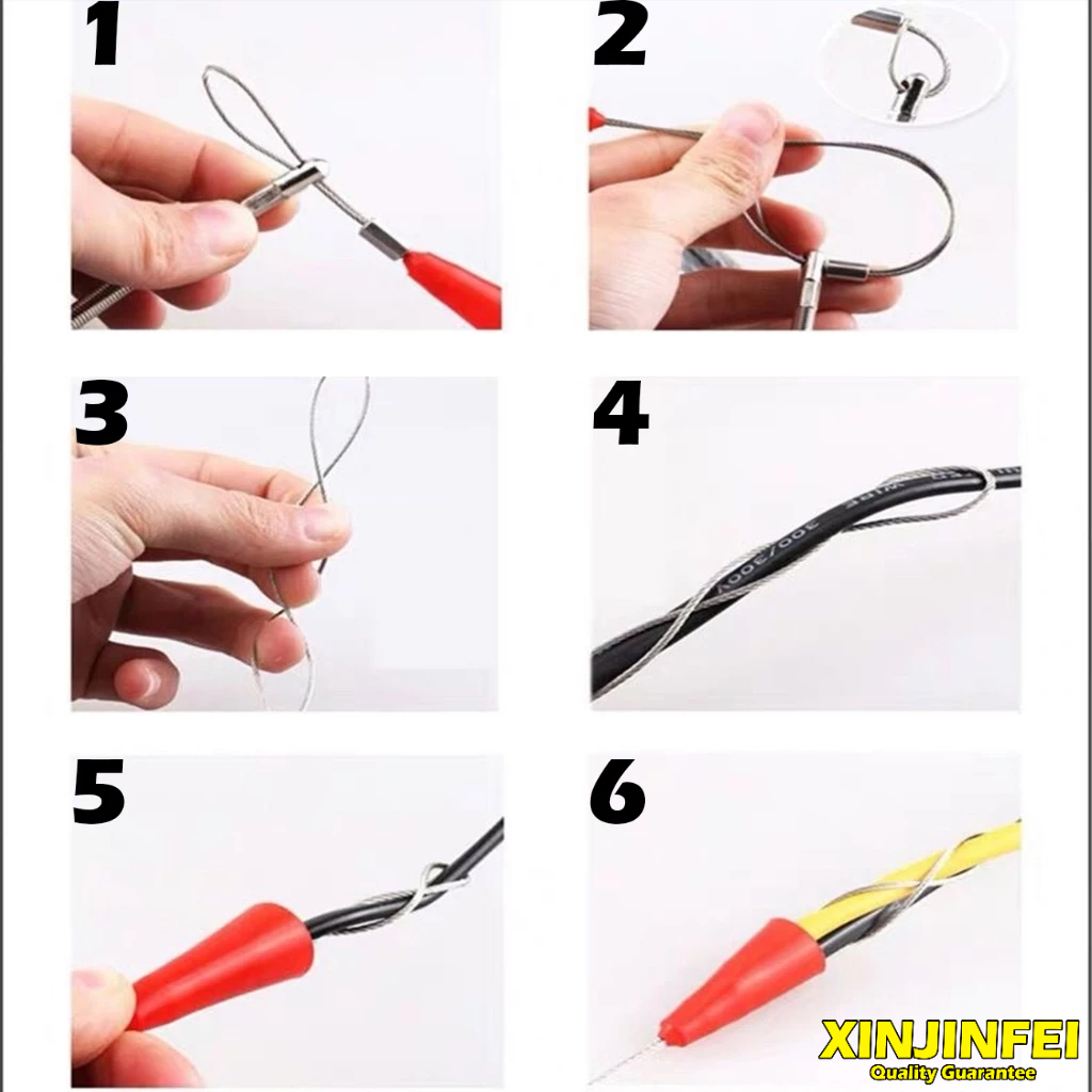 10m 20m Electrician Cable Threading Tool with Tighter Wire Rope Running ...