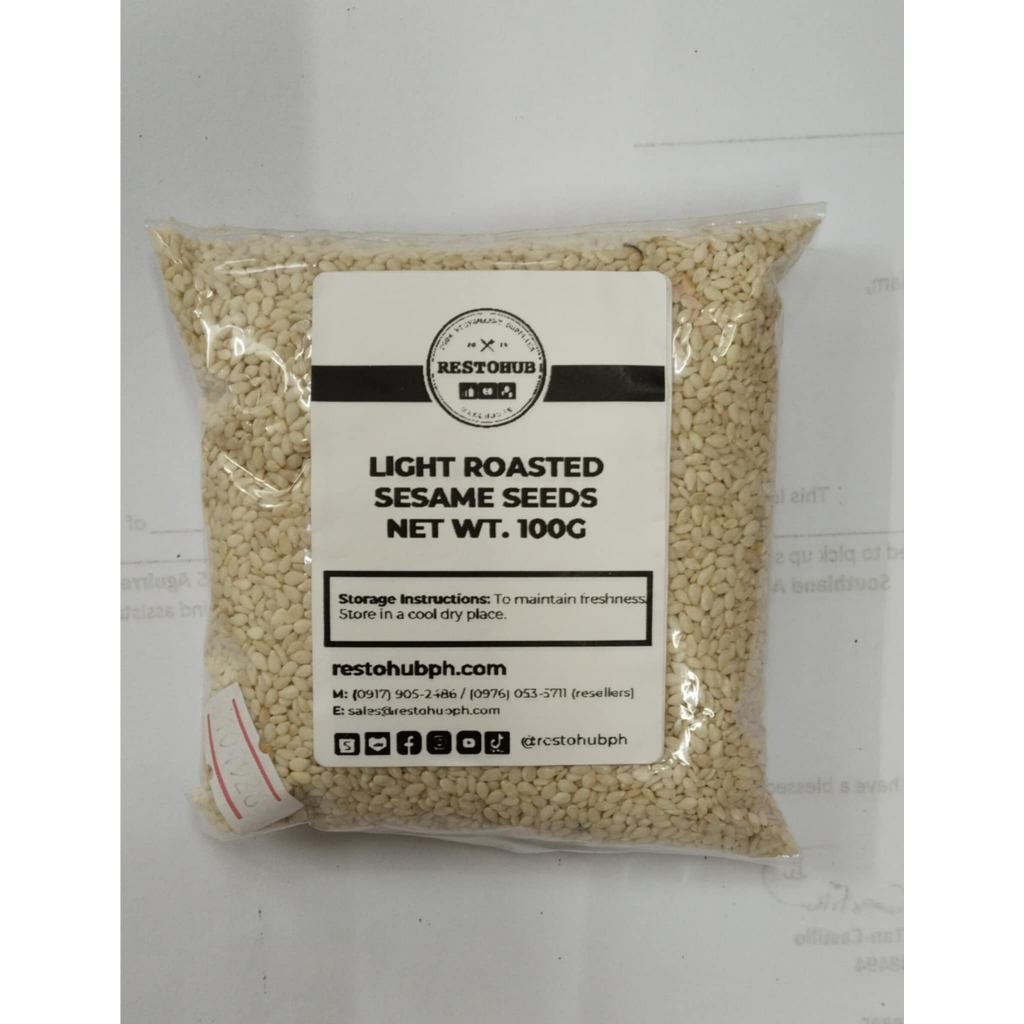 Restohub Light Roasted Sesame Seeds 100g | Shopee Philippines