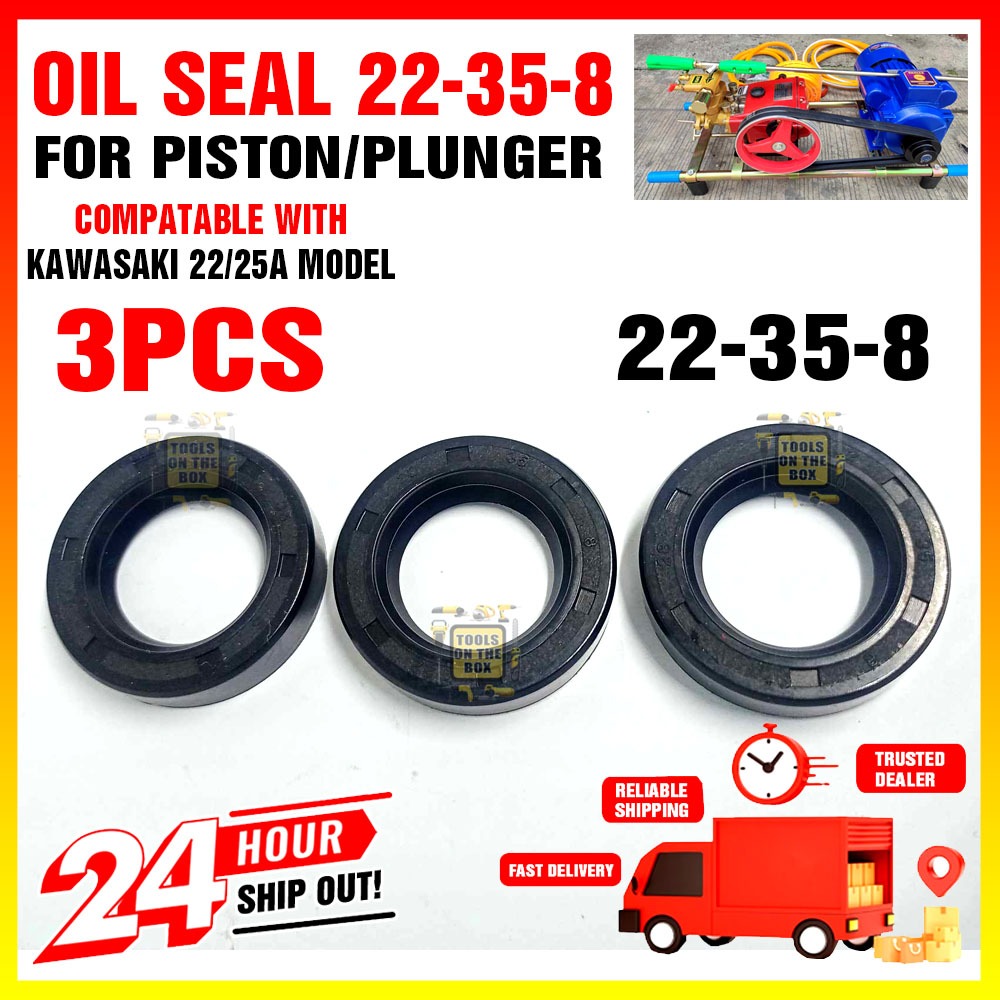Plunger Oil Seal / Piston (22-35-8) Compatible for KC25 Kawasaki Belt ...