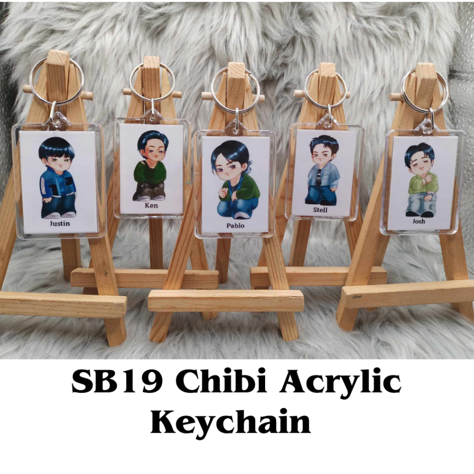 SB19 CHIBI Acrylic Keychain l Size: 5.5 x 4.2cm l back to back | Shopee ...