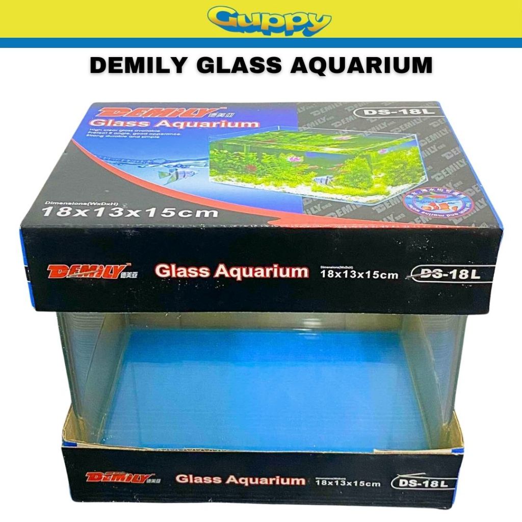 Demily Curved Glass Aquarium Clear Glass Aquarium R Angle | Shopee ...
