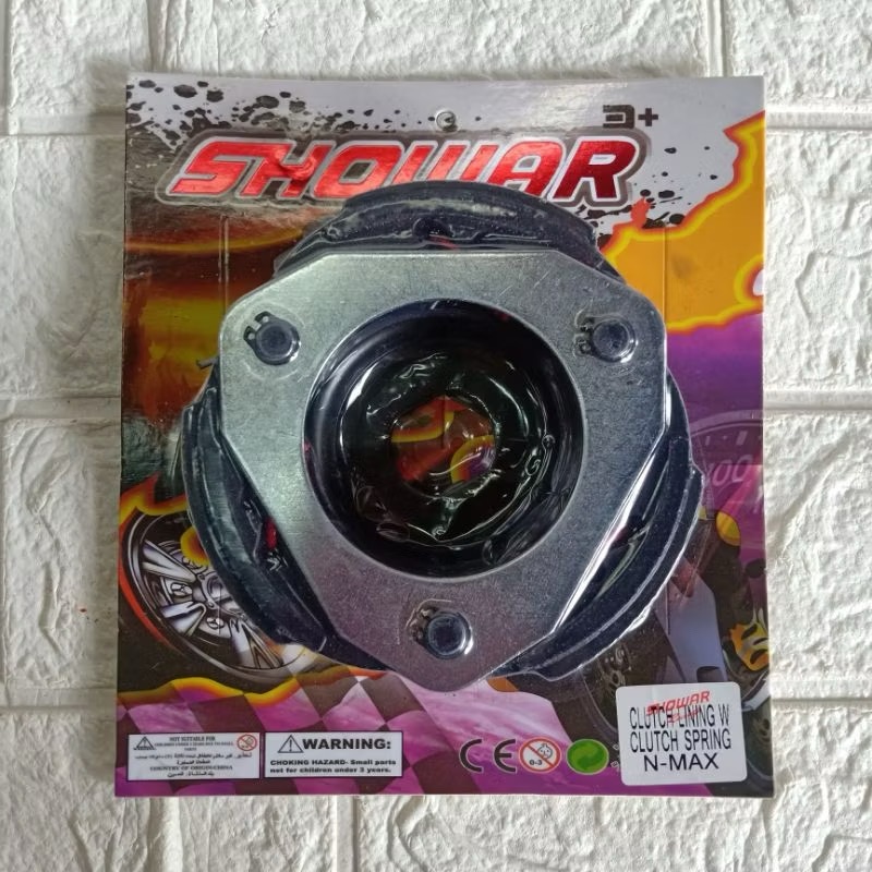 SHOWAR Clutch Lining w Clutch Spring（Clutch Shoe）For NMAX/AEROX ...