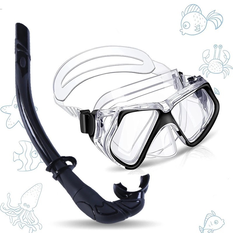 Snorkeling Set for Adult Diving Mask Diving Googles Swimming Snorkel ...