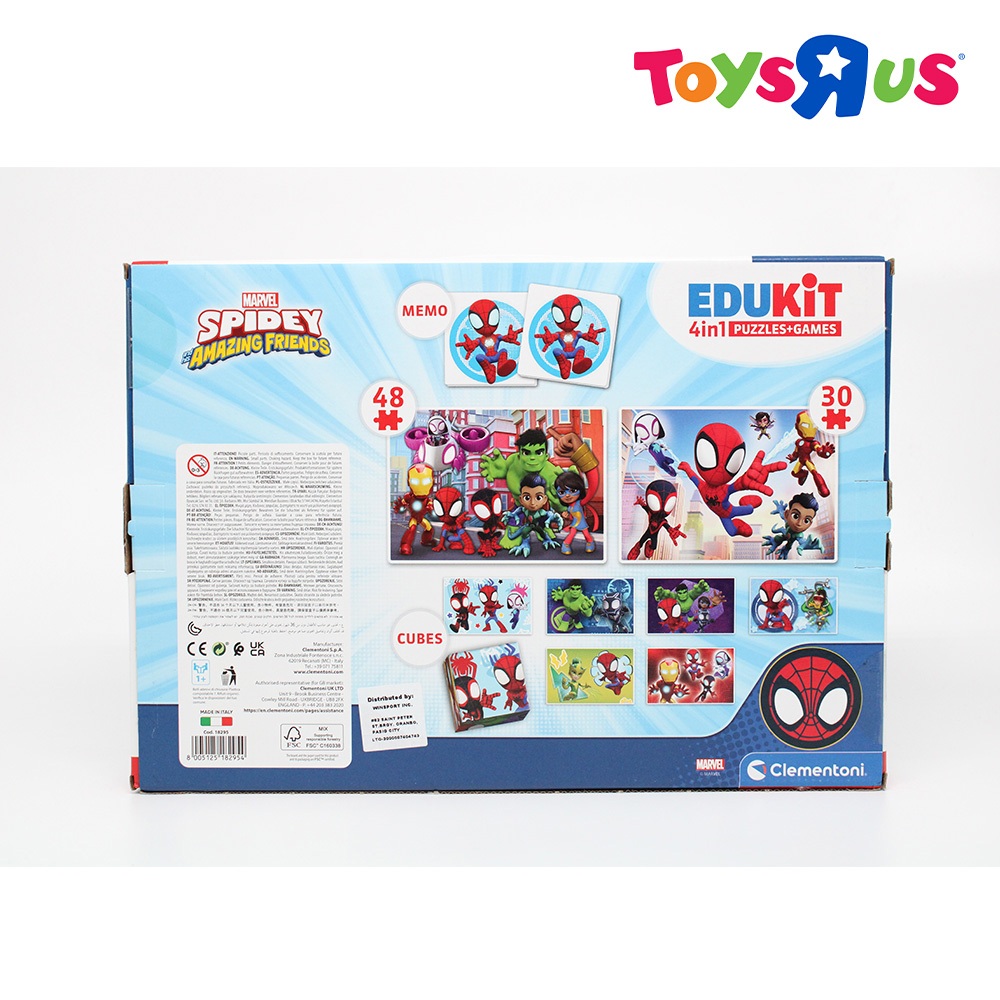 Clementoni Disney Junior Marvel Spidey Amazing Friends Edukit 4in1 ...