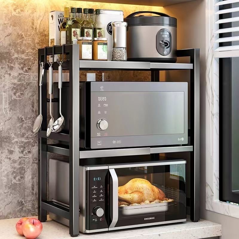2/3 Layer Adjustable Kitchen Steel Microwave Oven Rack Length And ...