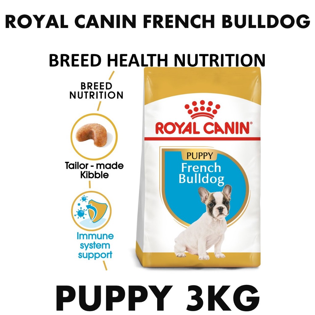 Pet Kingdom Royal Canin French Bulldog Puppy (3kg) Dry Dog Food - Breed ...