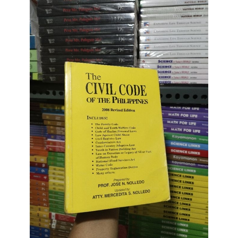 THE CIVIL CODE OF THE PHILIPPINES 2008 REVISED EDITION OLD STOCK ...