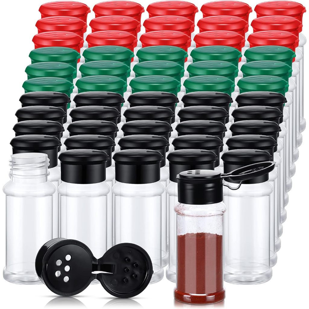 100ML 1/3/5pcs Plastic Spice Pot Seasoning Bottle Pepper Shakers Salt ...