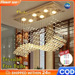 Crystal Lamp Dining Room Chandelier Individuality Brief Rectangle ...