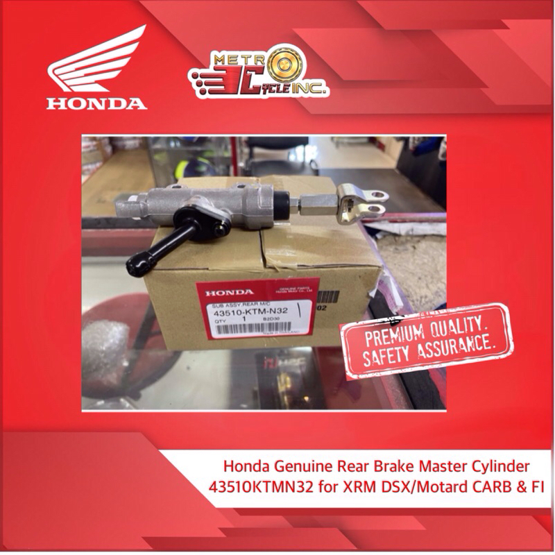 Honda Genuine Rear Brake Master Cylinder 43510KTMN32 for XRM DSX/Motard ...