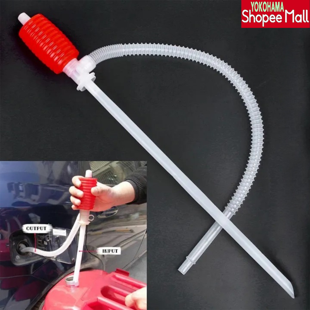 Manual Oil Transfer Pump - 5L/min Portable Siphon For Fuel And Fluids