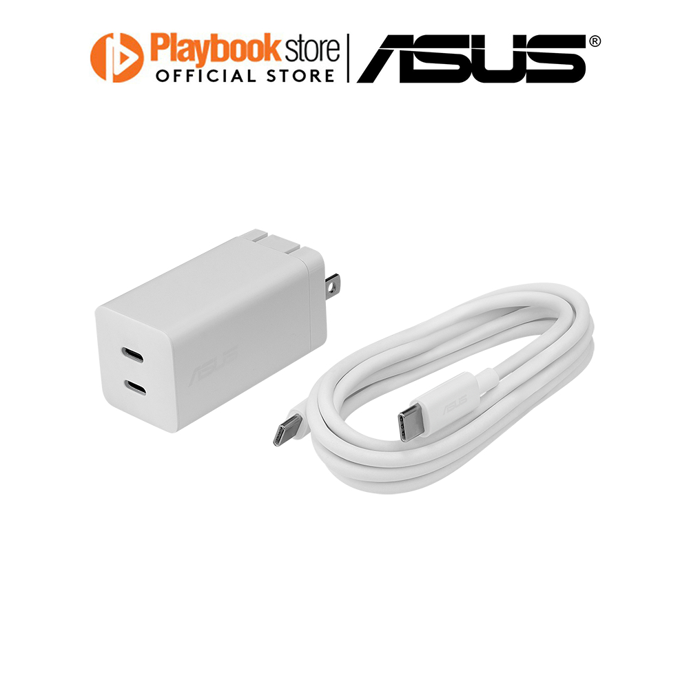 Asus AC65-05 65W Dual USB-C Port GaN Technology Pocket-Sized Adapter ...