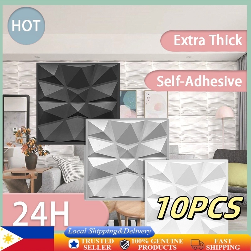 10pcs3D Wallpaper Wall Design decor Home Living Pvc Wall Panel Room ...