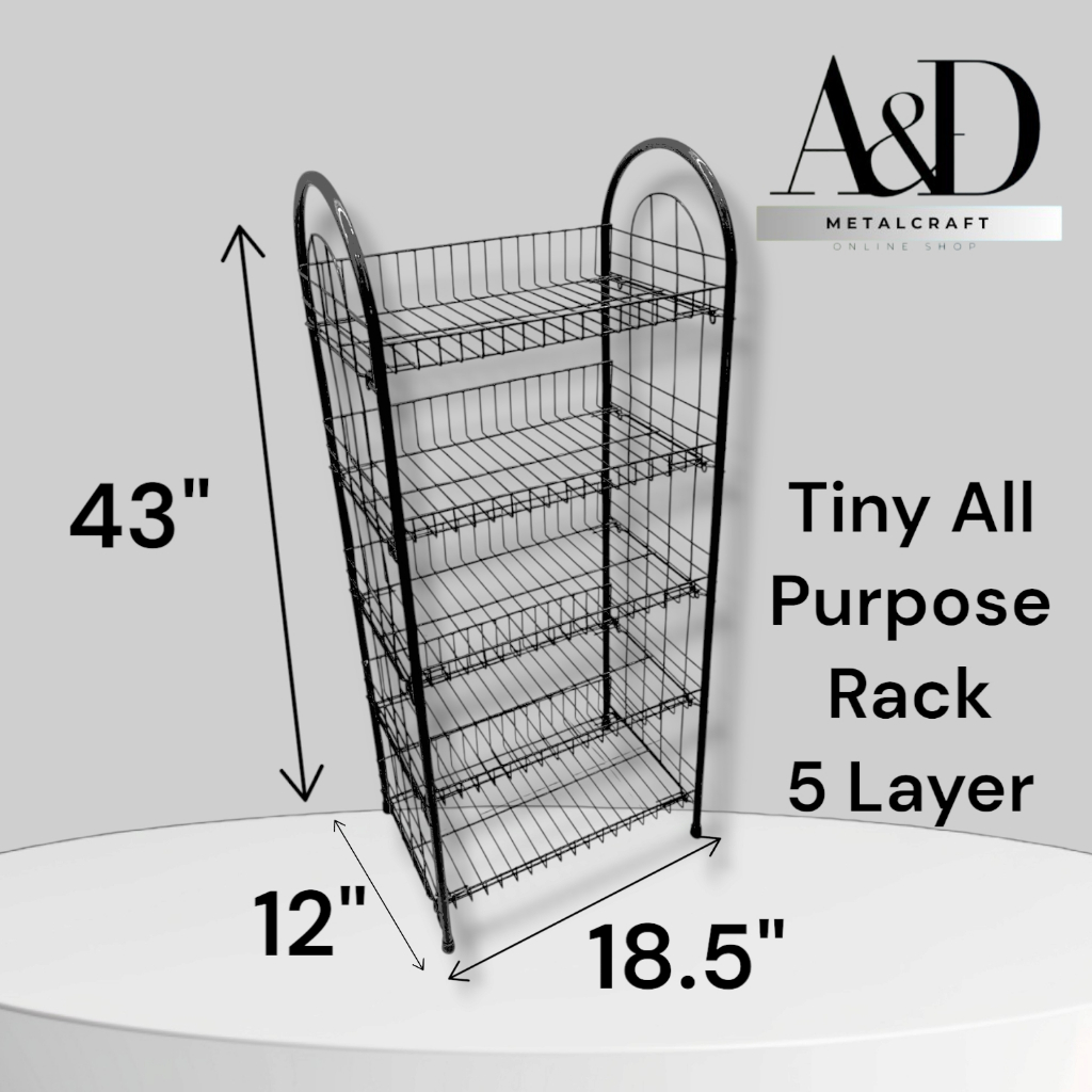 4 & 5 Layer Tiny All Purpose Home Space-Saving Grocery Organizer Rack ...