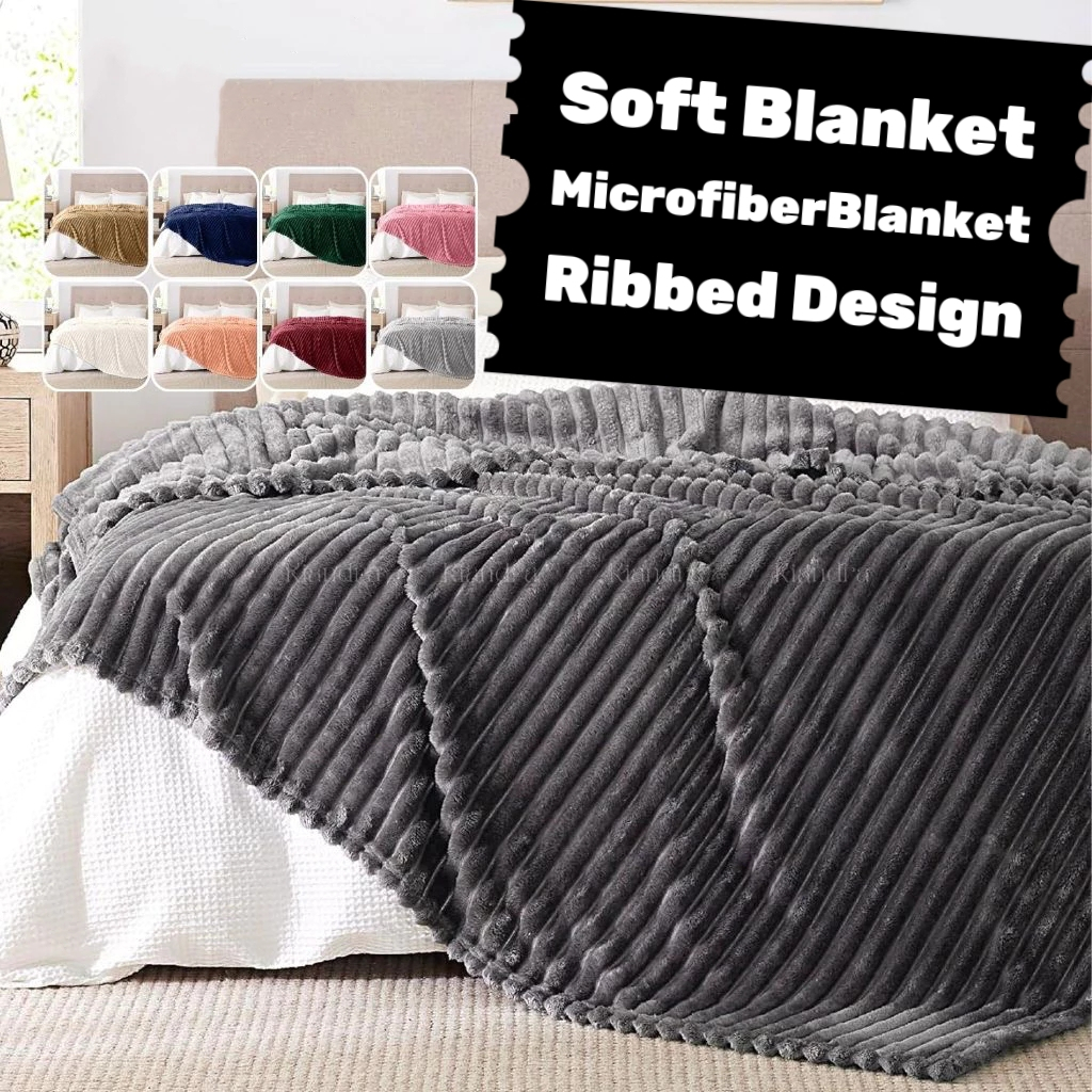 Chinee Ribbed Microfiber Blanket Soft Blanket/Fur Blanket(Blanket ...