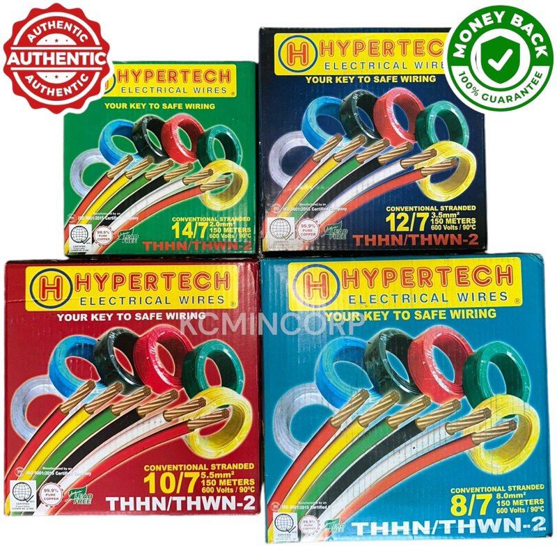 Original Hypertech THHN/THWN-2 Electrical Wire 2.0mm2 3.5mm2 5.5mm2 8 ...