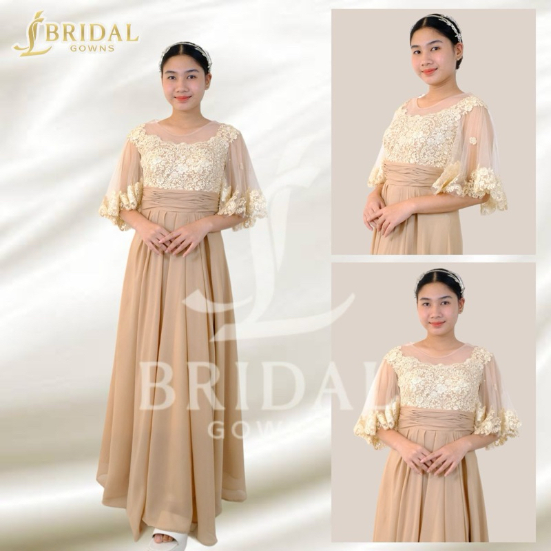 formal dress for secondary sponsors Woman Sponsor tiered maxi dress