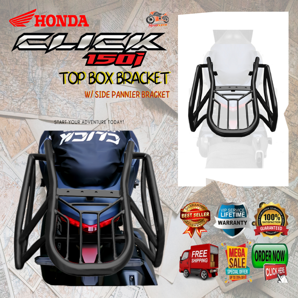 HONDA CLICK 150 ( v1 | v2 ) - TOP BOX BRACKET - PHASE 1 | Shopee ...