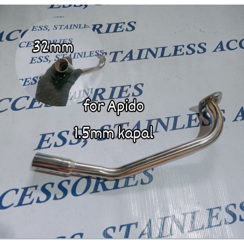 Elbow Stainless for Stockpipe & Apido...For Mio i 125/ Mio Soul i 125 ...