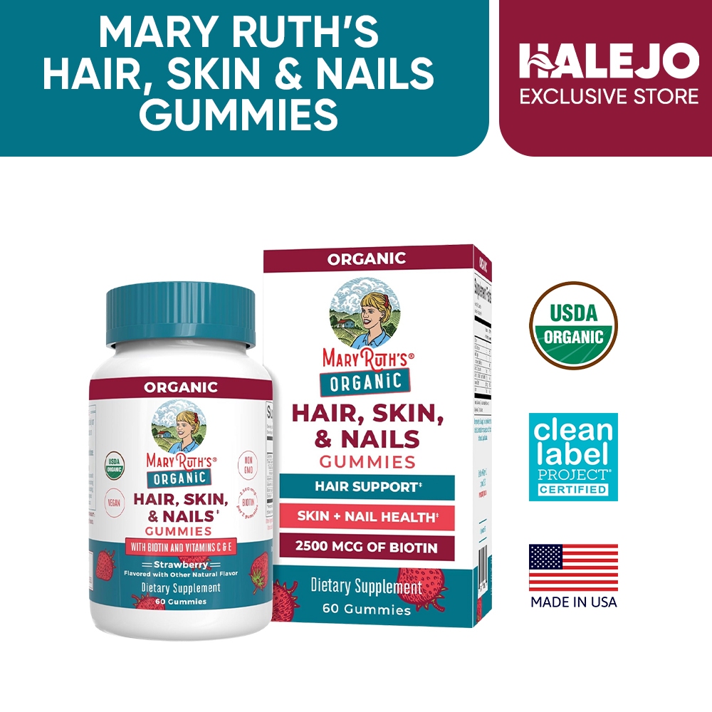 Mary Ruth's Hair, Skin & Nail 60s Gummies | Shopee Philippines