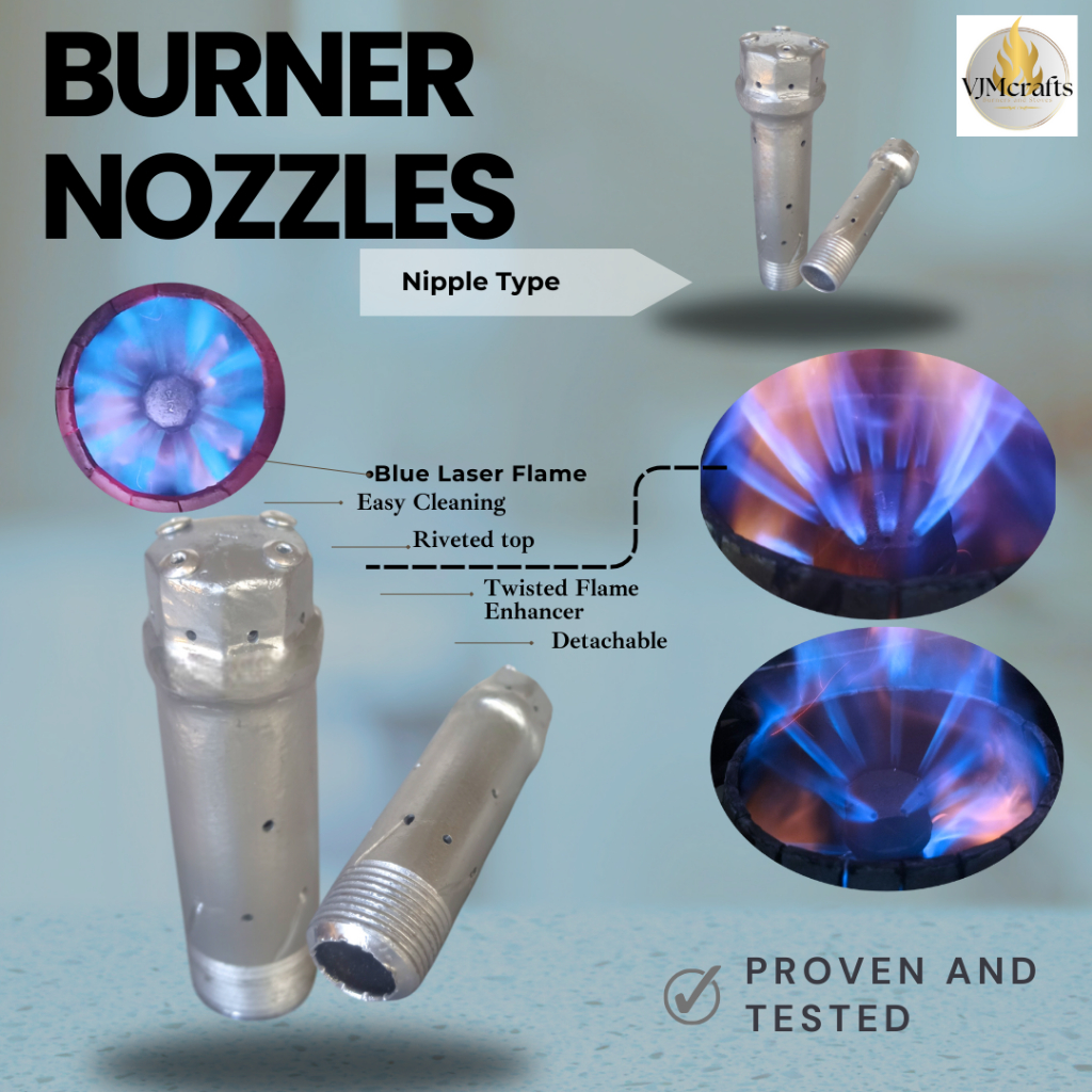 Super Blue Flame Nozzle Burner For Used Oil Stove Kalan 3/4" 1/2 ...
