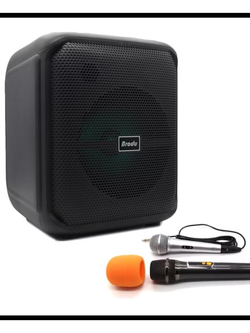 Brodu BTS 1740 Bluetooth karaoke speaker with Free 2 Microphone and ...