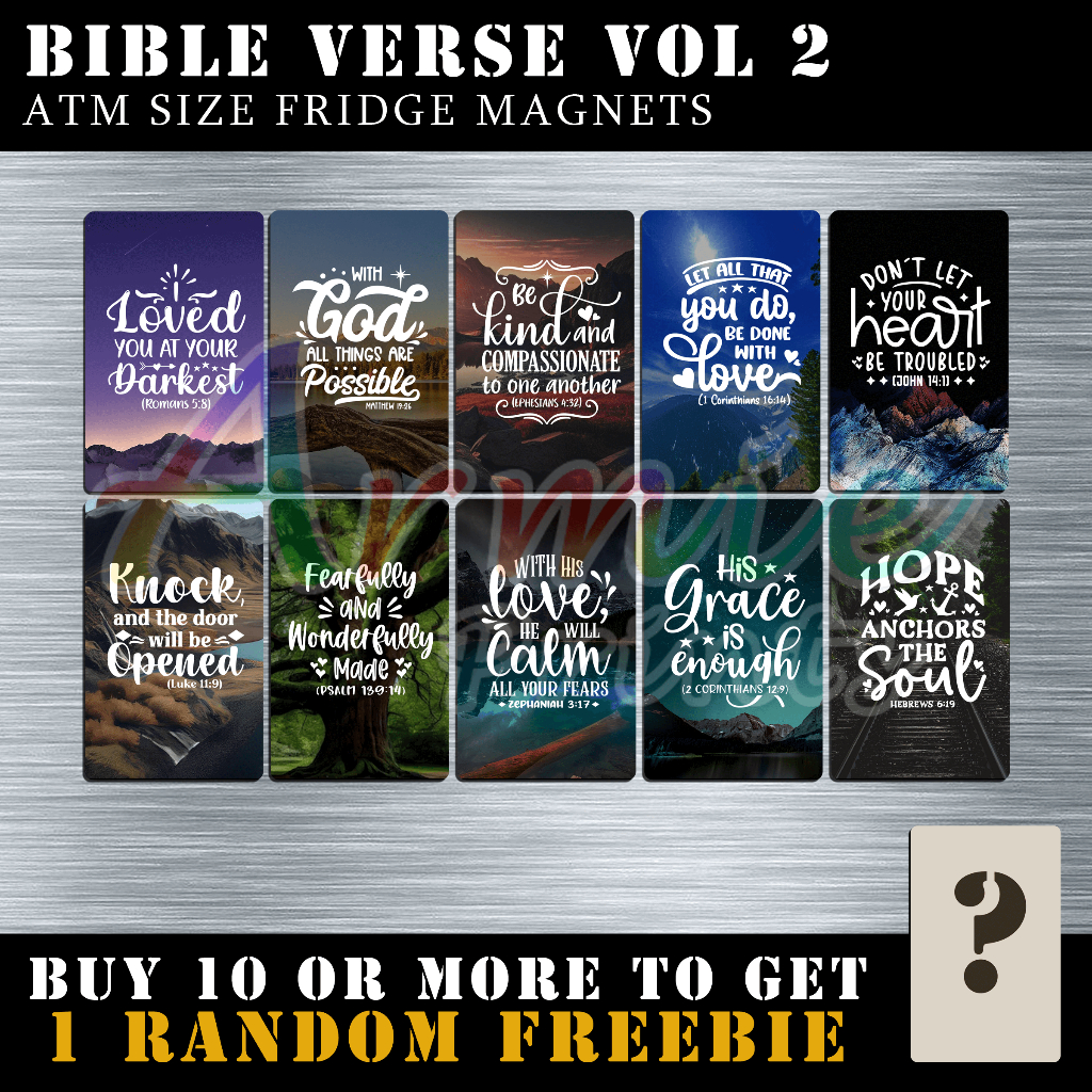 Bible Verse Ref Magnets Vol 2 - Portrait Version | Shopee Philippines