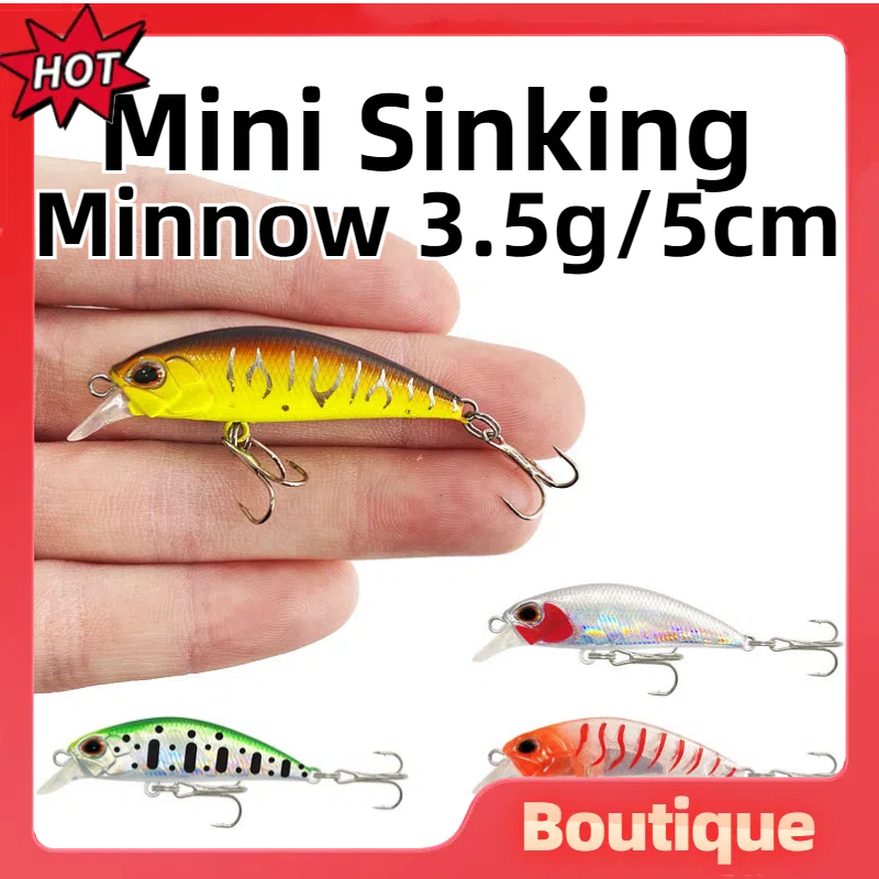 Mini Sinking minnow fishing bait 3.5g/5g/7.5g Lure bait jigging Swim ...