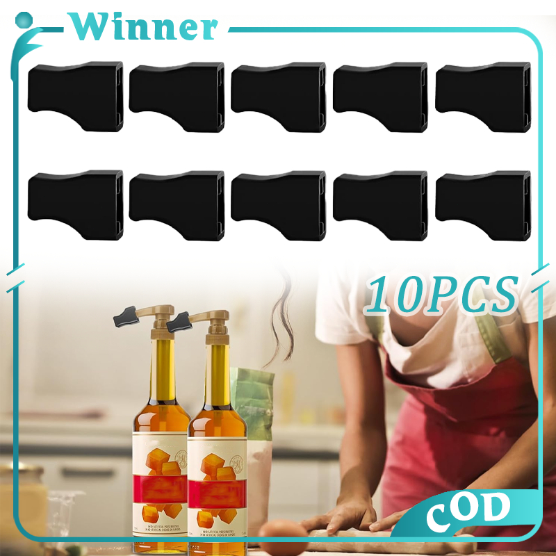 10Pcs Syrup Pump Tip Cap Press Liquid Syrup Dispenser Pump Tip Cover ...