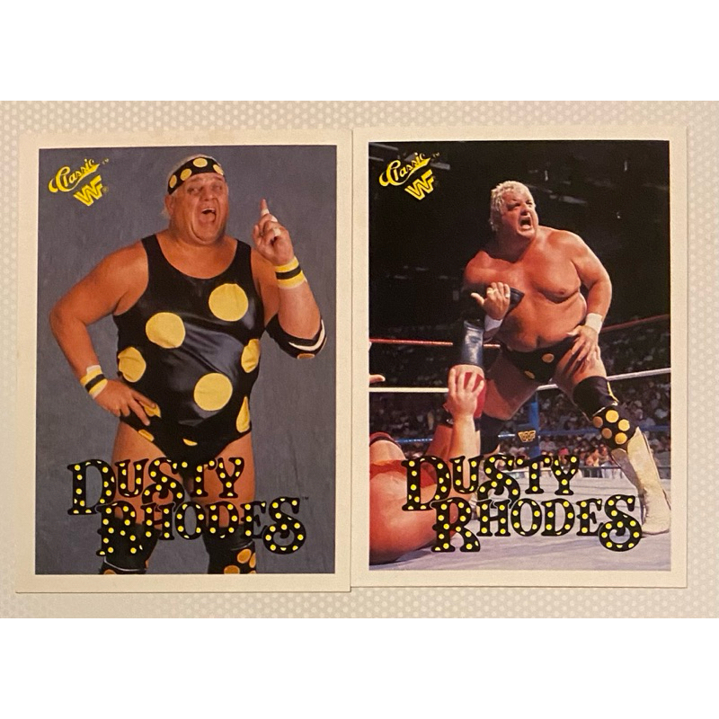 Lot of 2 - Dusty Rhodes RC 1990 Classic Titan Sports WWF WWE Vintage ...