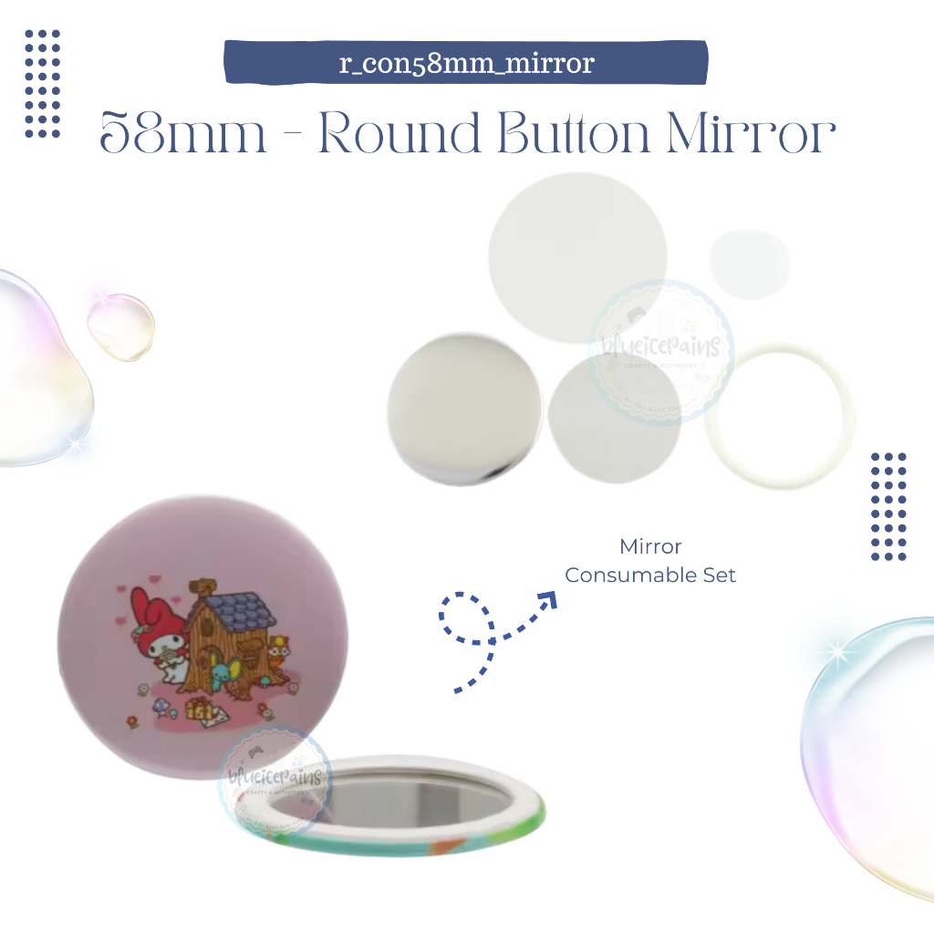 58mm Round Button Consumable - Mirror Badge [ONHAND] | Shopee Philippines