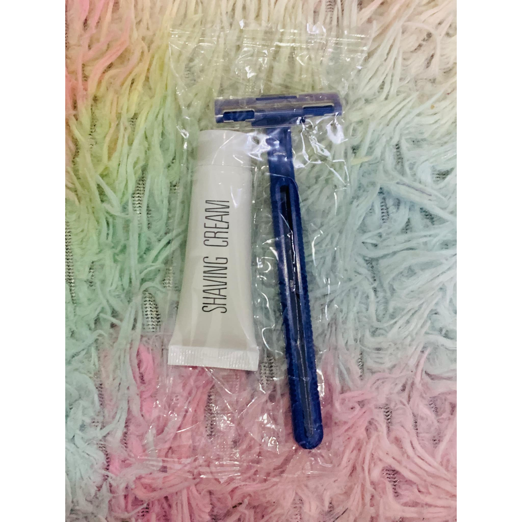 20pcs Shaving Kit-1 Razor w/ 1 Shaving Cream For Hotel Amenity Kit ...