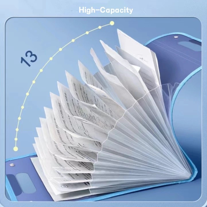 WJF Folder Organizer Expanding File Folder Organizer Clear Book Test ...