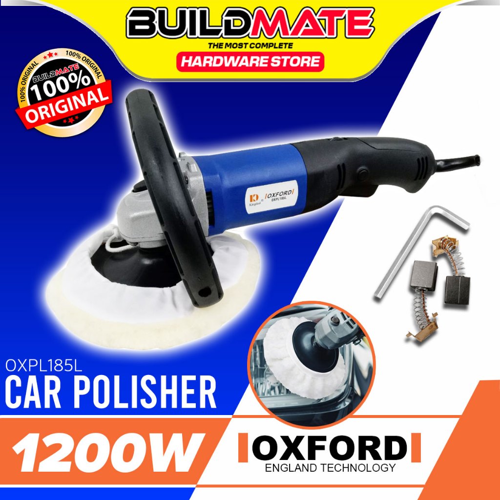 BUILDMATE Oxford 1200W Electric Buffing Machine Car Polisher 180mm ...