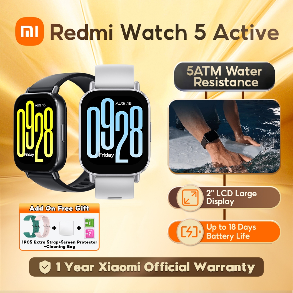 Year Warranty】Xiaomi Redmi Watch Active Smartwatch 2