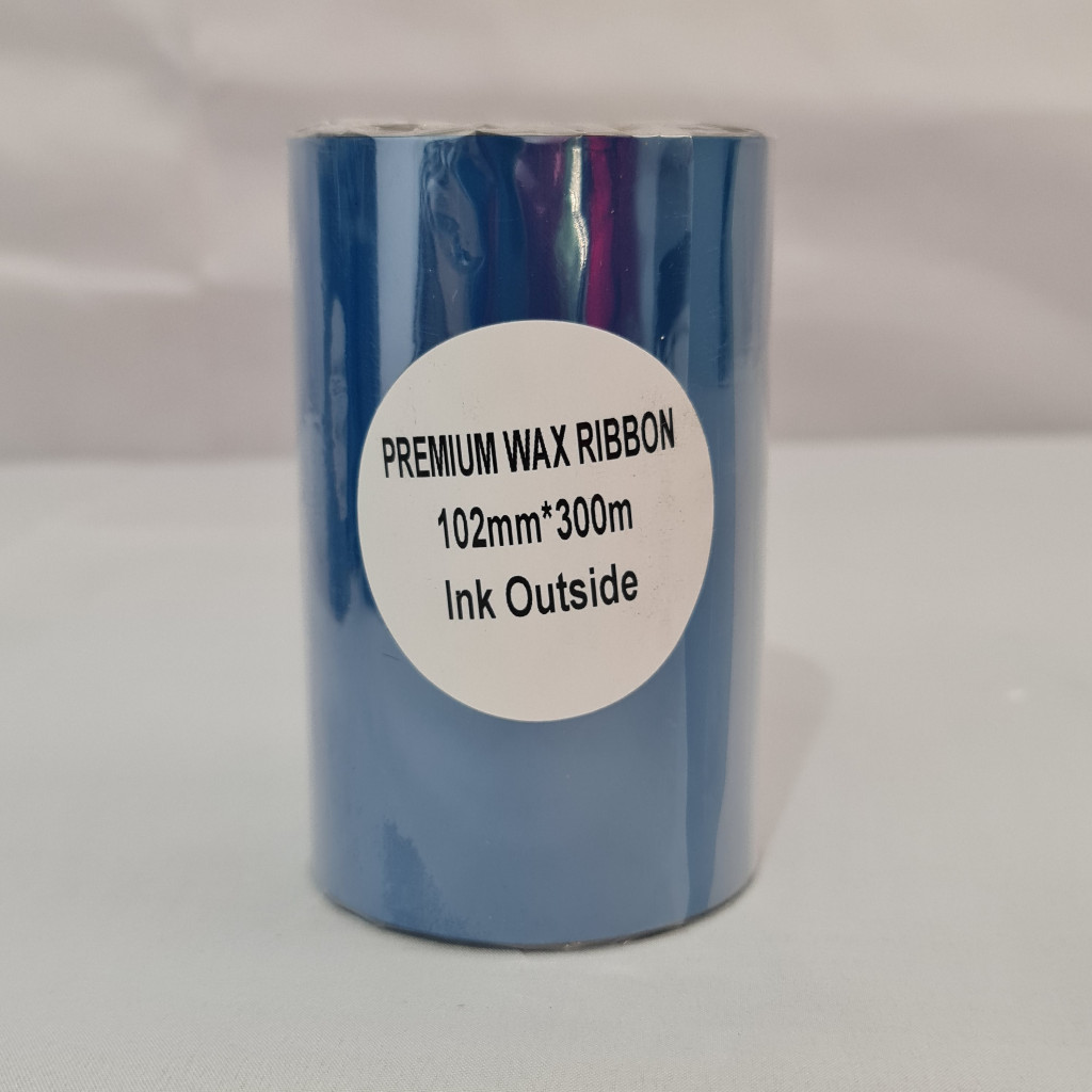 102mm x 300M Premium Wax Thermal Barcode Ribbon Face Outside | Shopee ...