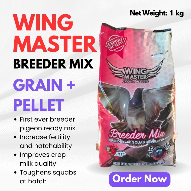 Wing Master Breeder Mix Grain + Pellet 1kg | Shopee Philippines